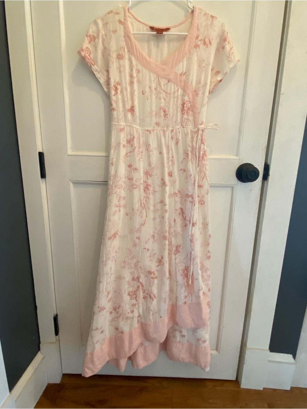 April Cornell Cottagecore Floral Wrap-Style Maxi Dress
